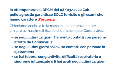Linee guida operatività Coronavirus