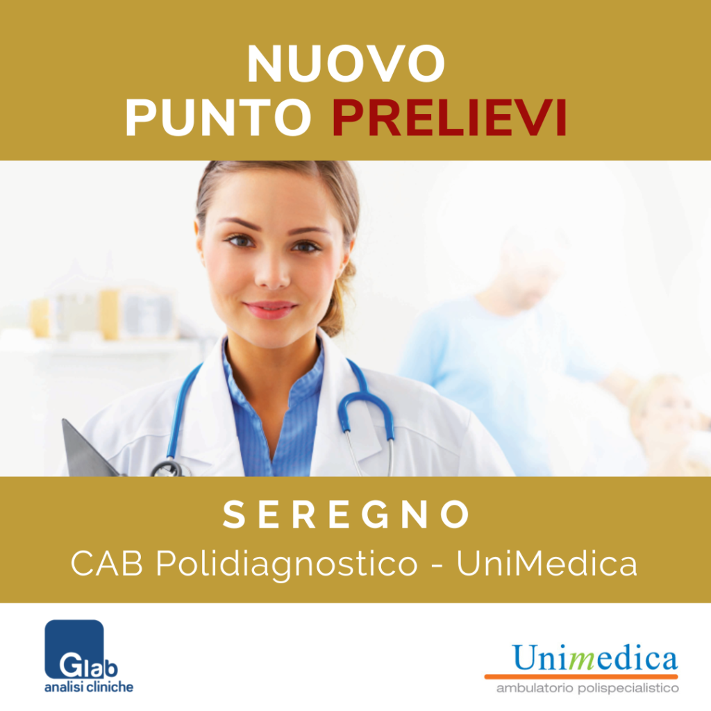 APRE UN NUOVO PUNTO PRELIEVI GLAB A SEREGNO (MB), Via Riccardo Wagner ...